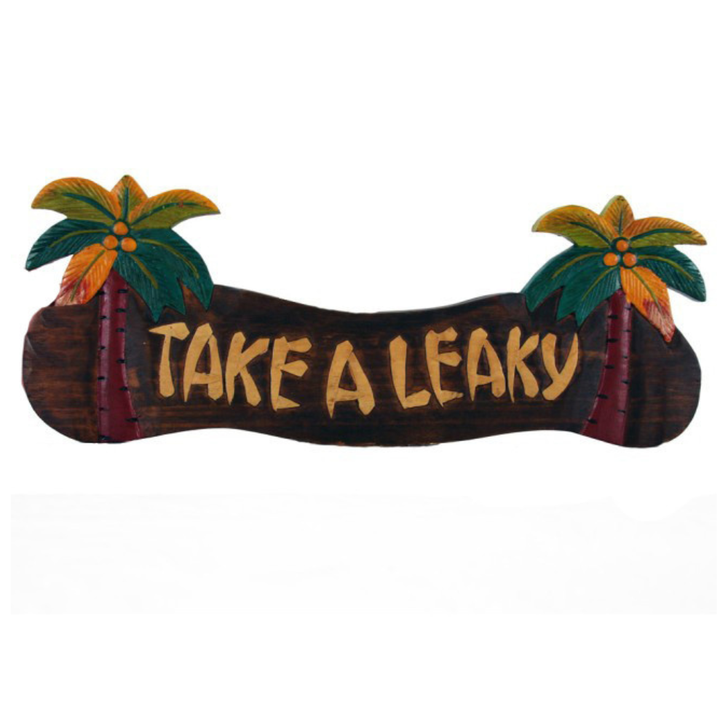 Take a Leaky Palm Tree Sign