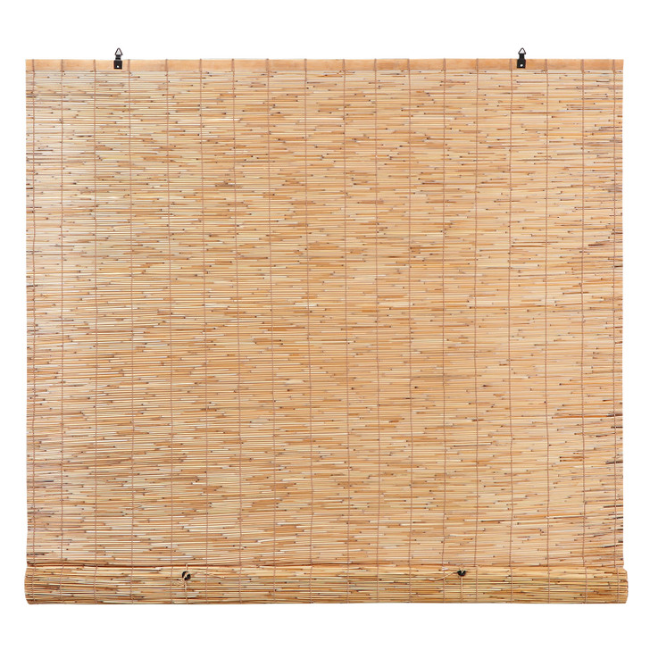 Cordless Natural Bamboo Reed Blinds, Medium 60 in W x 72 in H