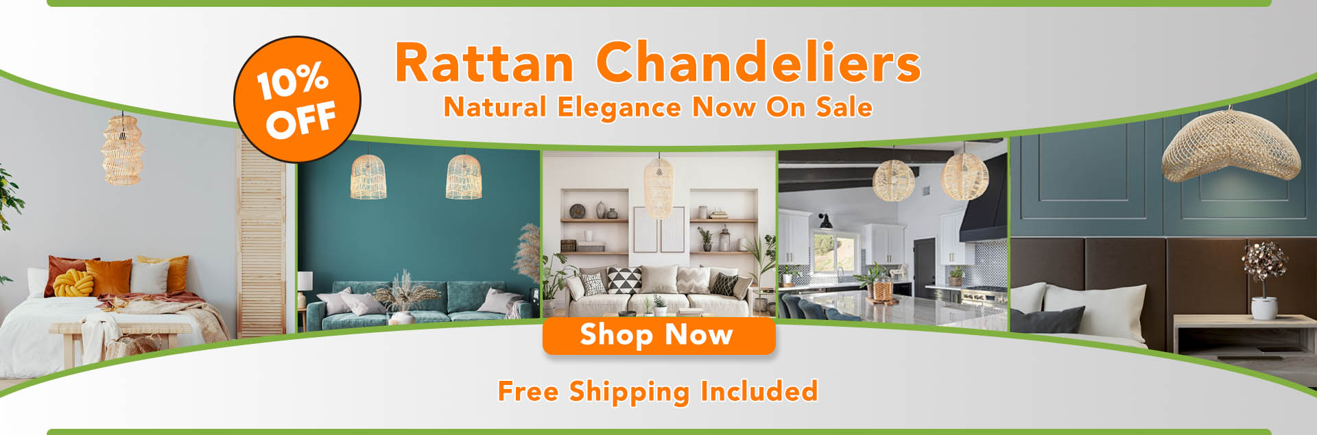 Rattan Chandeliers on Sale