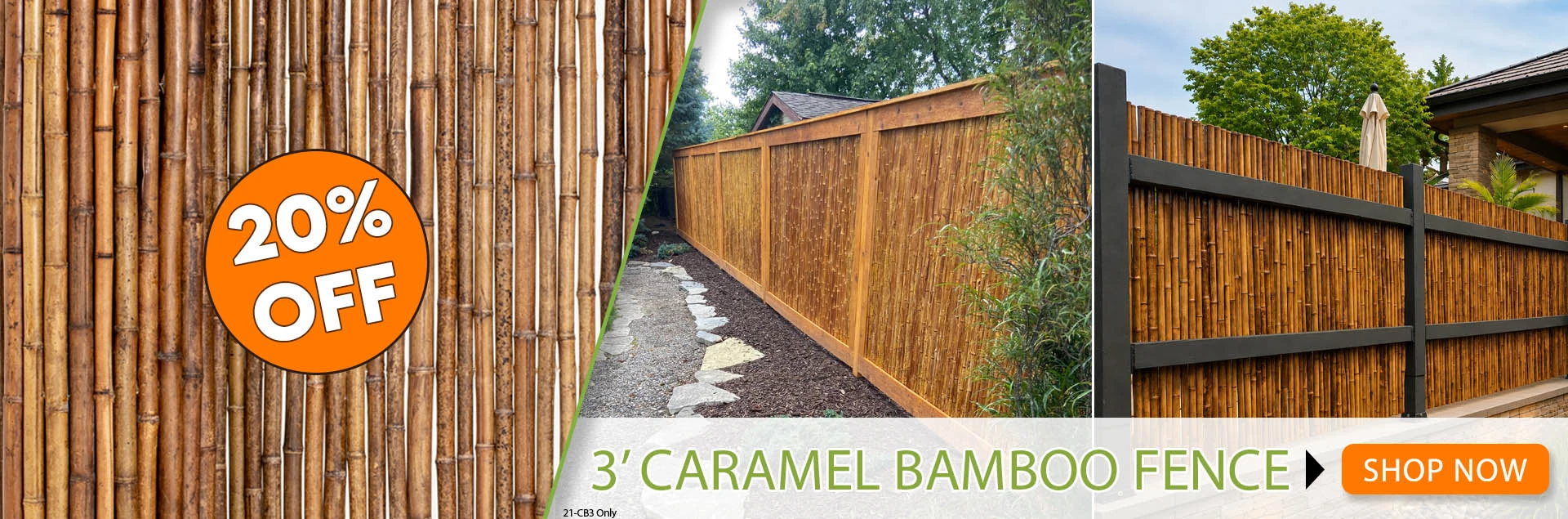 Caramel Brown Bamboo Fencing &ndash; September 2026 Sale, Save 20%