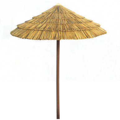 black and biege striped patio umbrella 'The Mia' Black and Beige Triangle Classic Print Boho Parasol Umbrella