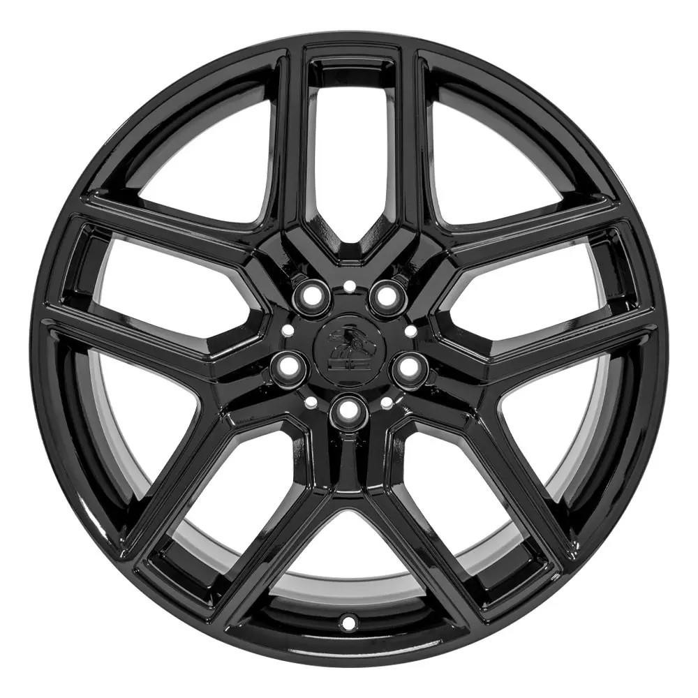 20" Ford Explorer replica wheel front view Black rims 9510959