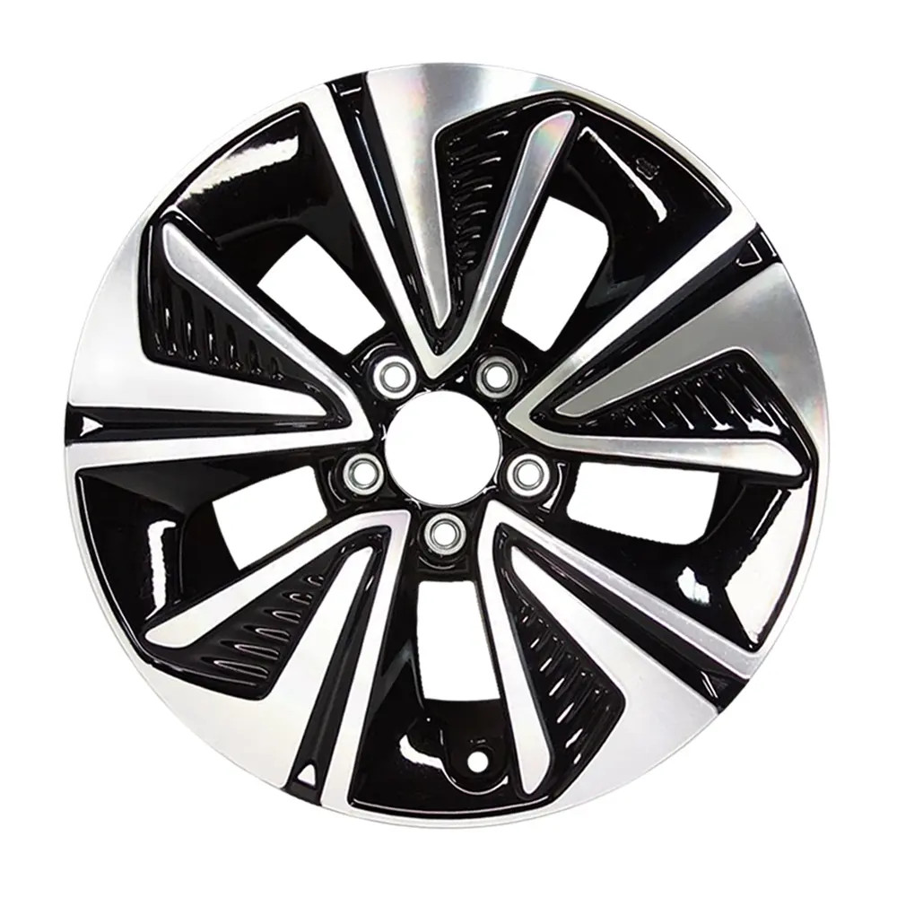 Angle view of a 17x7 replica wheel replacement for Honda Civic rim 42700TEGA91