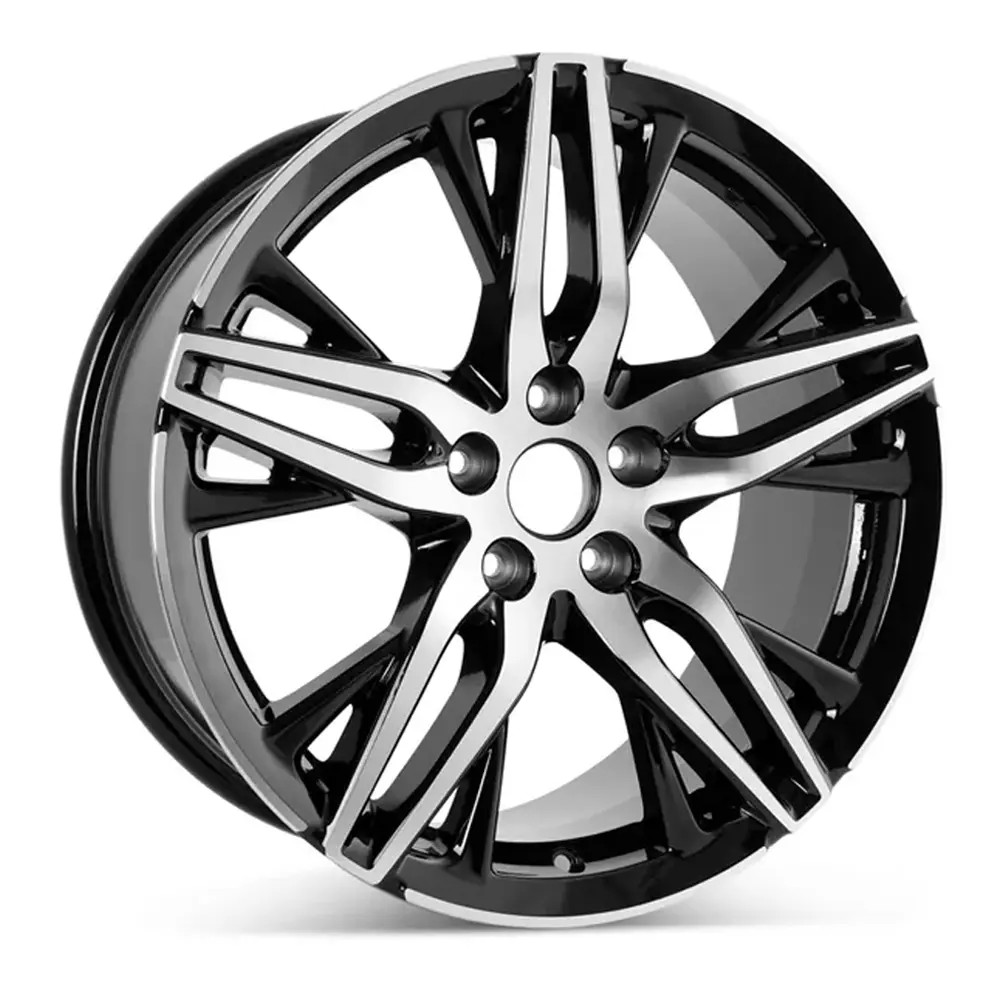 Angle view of a 19x8.5 replica wheel replacement for Honda Accord rim 42800TVAAG0