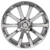 22" Chrysler 300 replica wheel front view Chrome rims 9457553