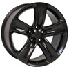 20x9" Black SRT wheel replacement for Jeep Grand Cherokee replica rims 9508330 Side view