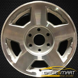 17" Chevy Silverado oem wheel 2004-2007 Machined slloy stock rim ALY05196U20