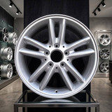 16" Mercedes C230 OEM wheel 2002-2003 Silver alloy stock rim ALY65260U20, in Wheelsmart store showroom.