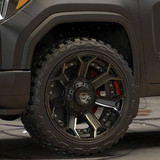 4Play 4P70 Brushed Black truck wheel detail