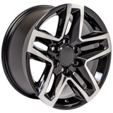 Machined face Black wheel