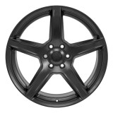 Front view of a 22x9.5 replica wheel replacement DG22 for Ram 1500 rims 9511013