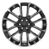 Front view of a 24x10 replica wheel replacement CV67 for Chevy Truck rims 9510992
