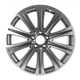 Front view of a 19x8 Mercedes E Class replica wheels Machined Silver rim 2134010500, 21340105007X44