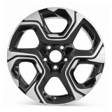 Front view of a 18x7.5 replica wheel replacement for Black Honda CRV rim 42700TLAA88