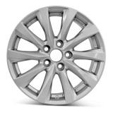 Front view of a 17x7.5 replica wheel replacement for Toyota Camry rim 4261106E00