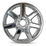 Front view of a 17x7.5 replica wheel replacement for Cadillac STS rim 9596894