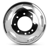 Front view of a 17x6.5 replica wheel replacement for GMC Sierra 2500 3500 rim 23465077