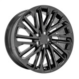 Angle view of a 20x8 replica wheel replacement LX58 for Lexus Trucks rims 9511442