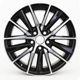 Front view of a 18x8 Toyota Camry wheel replacement Black rim. Part# 4261106J30