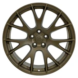 Front view of a 20x10 replica wheel replacement DG15 for Dodge Charger SRT8 rims 9507993