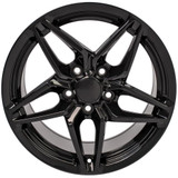 Front view of a 17x9.5 replica wheel replacement CV31 for Chevy Corvette rims 9508975