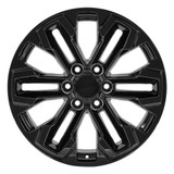 Front view of a 20x9 replica wheel replacement CV69 for Cadillac Escalade rims 9511410