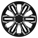 Front view of a 20x9 replica wheel replacement CV69 for Cadillac Escalade rims 9511411