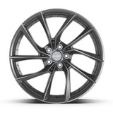 Front view of a 20x9 replica wheel replacement DF06 for Honda Civic Type R rims 9511589