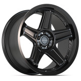 Angle view of a 20x10.5 replica wheel replacement DF07 for Dodge Charger SRT8 rims 9511593