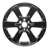 Front view of a 22x9-inch Black GMC Trucks replica wheel replacement rim 5662 part 19301162