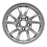 Front view of a 16x6.5 Toyota Prius replica wheels 2012-2018 rim ALY69600U20N, part 4261147230, on white background.