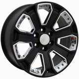 20" Chevy C2500 replica wheel 1988-2000 Black Chrome Inserts rims 9489920