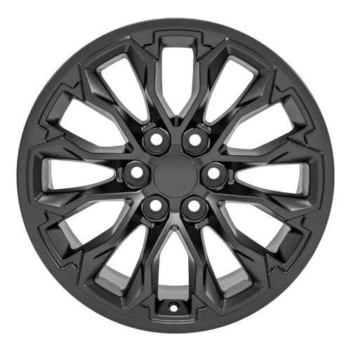 17" Chevy Colorado replica wheel front view Black rims 9510956