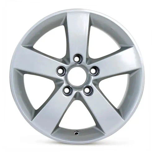 Angle view of a 16x6.5 replica wheel replacement for Honda Civic rim 42700SNAA93