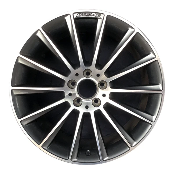 85437u35 Mercedes AMG CLS550 factory original wheel 19-inch OEM rim part 2184011200, on white background