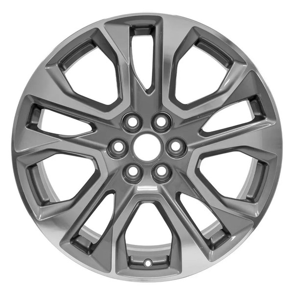 20" Chevy Traverse replica wheel front view Machined Silver rims 9511131