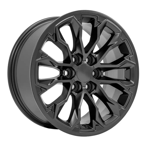 17" Chevy Colorado replica wheel angle view Black rims 9510956