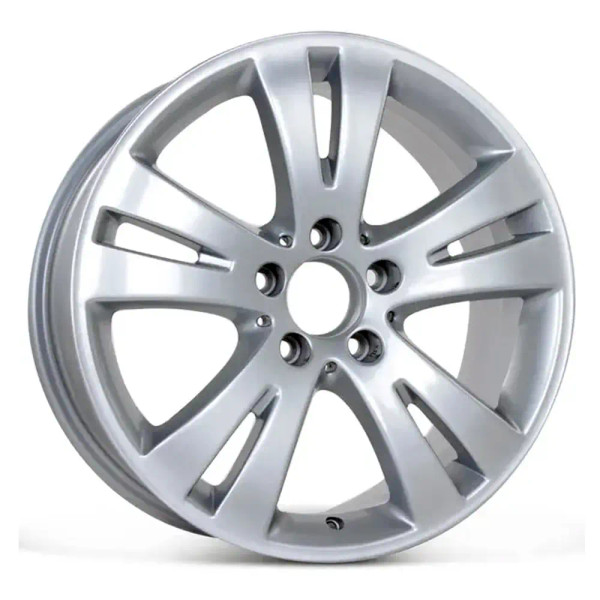Angle view of 17x7.5 Replica rims for sale. Replacement Alloy wheels fit Mercedes C Class, C300, C350 part 2044010402