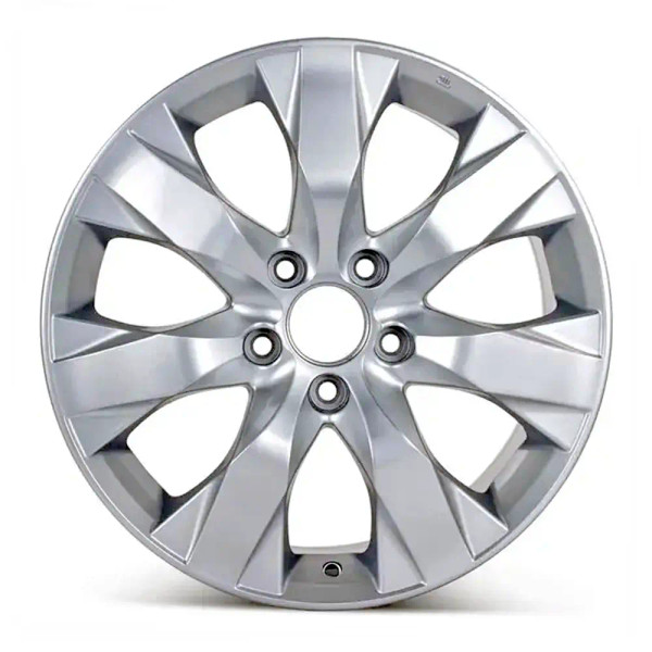 Angle view of a 17x7.5 replica wheel replacement for Honda Accord rim 42700TA0A82