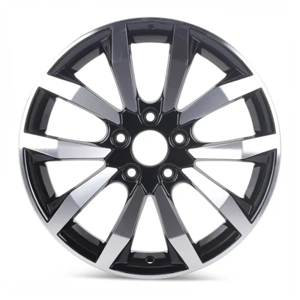 Angle view of a 17x7 replica wheel replacement for 2013-2015 Honda Civic rim 42700TR3C82