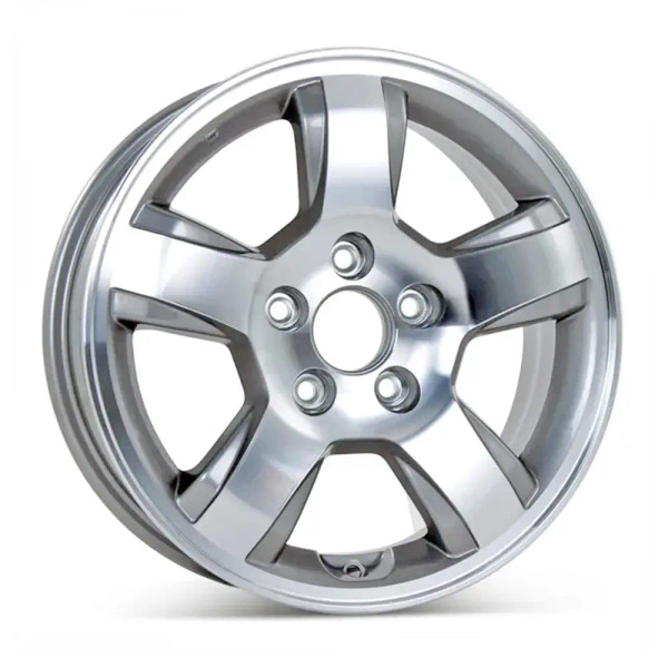 Angle view of a 16x6.5 replica wheel replacement for Honda Pilot rim 42700S9VA81