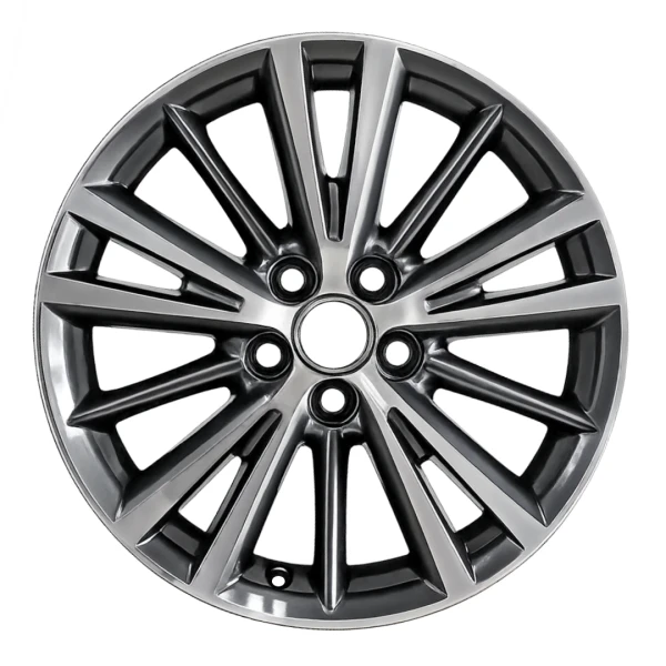 Front view of a 16x6.5 Toyota Corolla replica wheels 2014-2019 rim ALY75150U40N, part 4261102M50