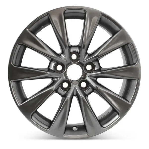 Front view of a 17x7 replica wheel replacement for Toyota Camry rim 4261A06040