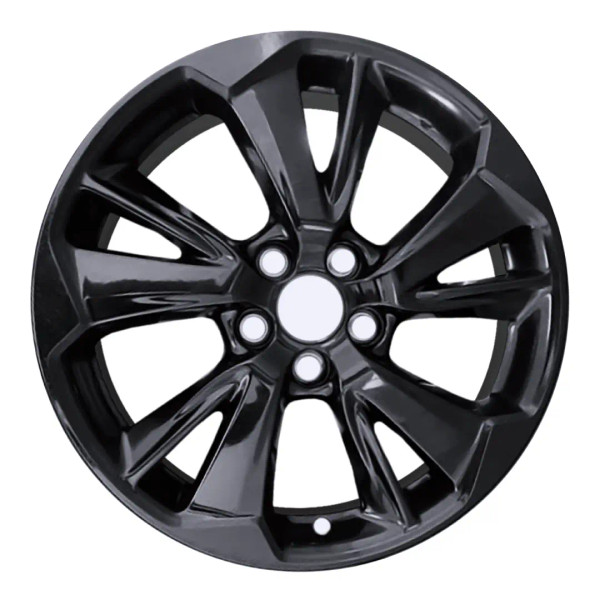 19-inch Black Honda Odyssey oem rim 10410 front view.