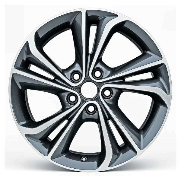18-inch Charcoal Buick Encore GX oem rim 14005 front view on white background.
