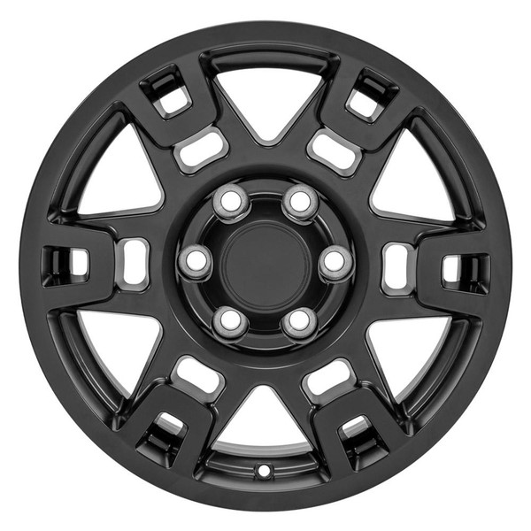 Front view of a 17x7 replica wheel replacement TY16 for Toyota Tacoma rims 9511678
