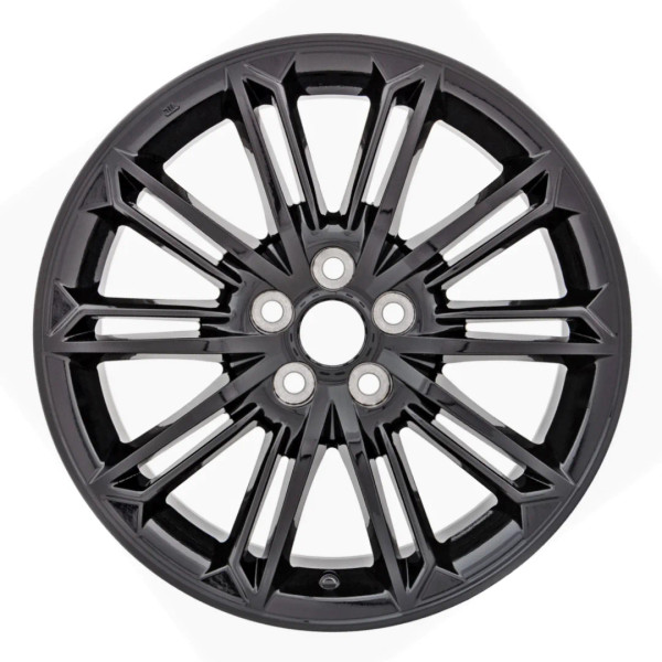 Front view of a 19x8-inch Black Toyota Avalon replica wheel replacement rim 75234, part 4261107230
