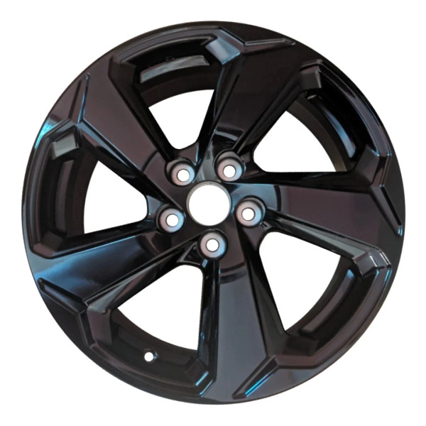 Front view of a 18x7-inch Black Toyota Rav4 replica wheel replacement rim 75242, part 4261A0R060