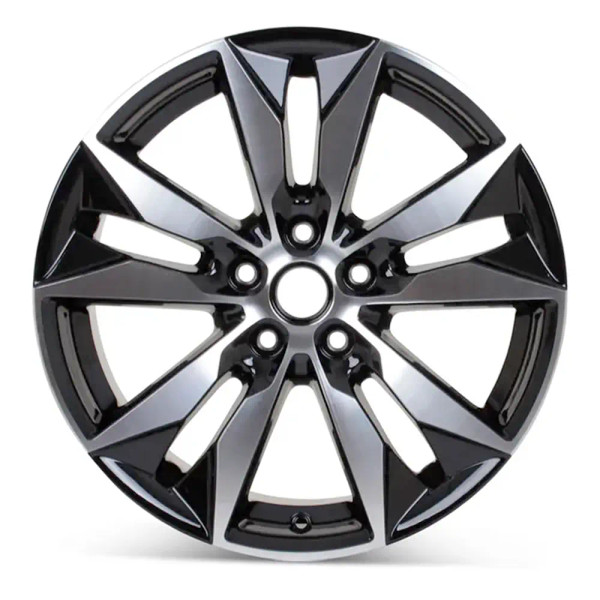 Front view of a 18x8.5 replica wheel replacement for Chevy Malibu rim 22969723