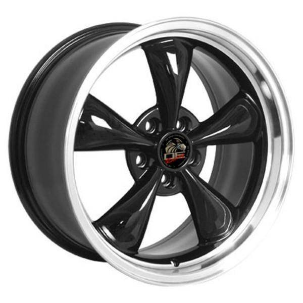 18" Ford Mustang replica wheel 1994-2004 Black Machined rims 8181834